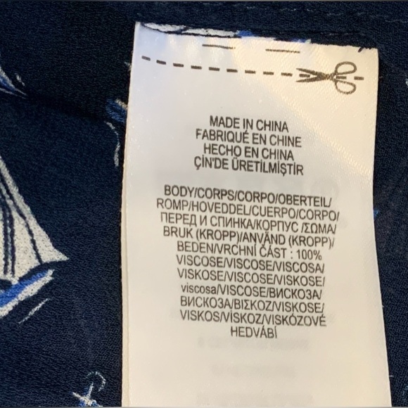 Excellent Condition, Polo Ralph Lauren, Sailboat/Anchor Ruffle Tank, Size Small - Picture 7 of 10